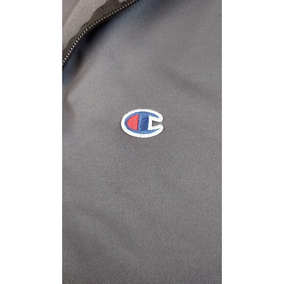 Champion Warm-up Jacket Men's Large Black Embroidered Authentic Athletic Apparel - Picture 4 of 8